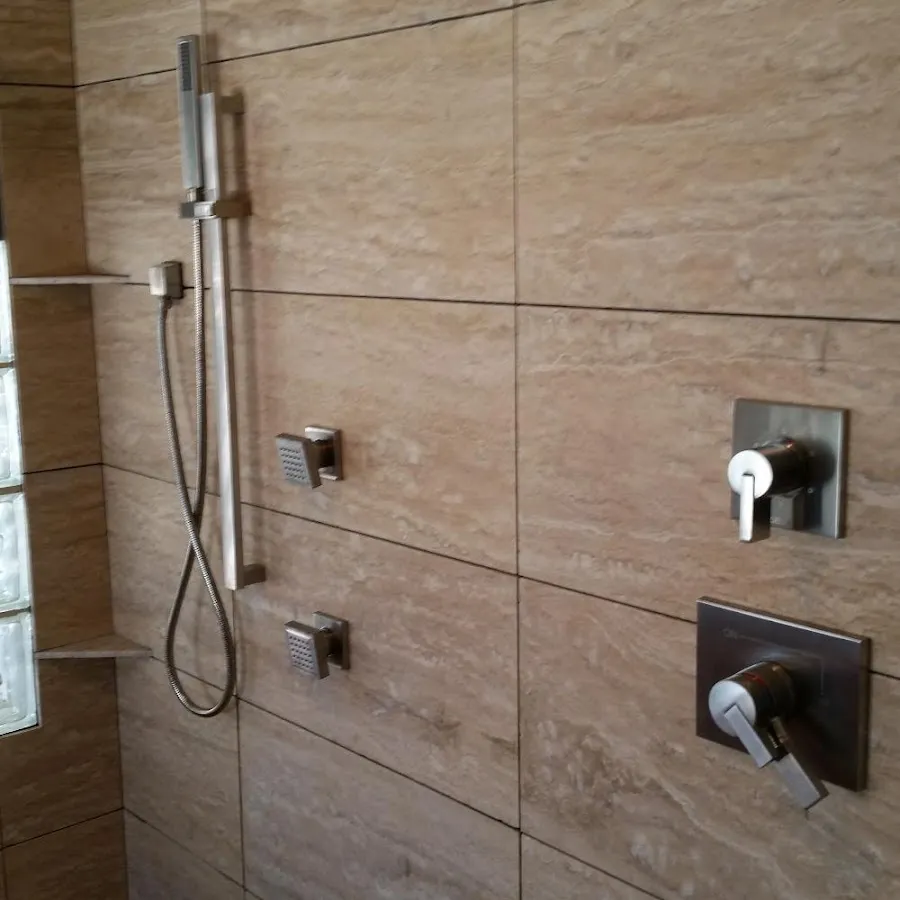 Shower fixture installation for Frozen Pipe Repair in Grove